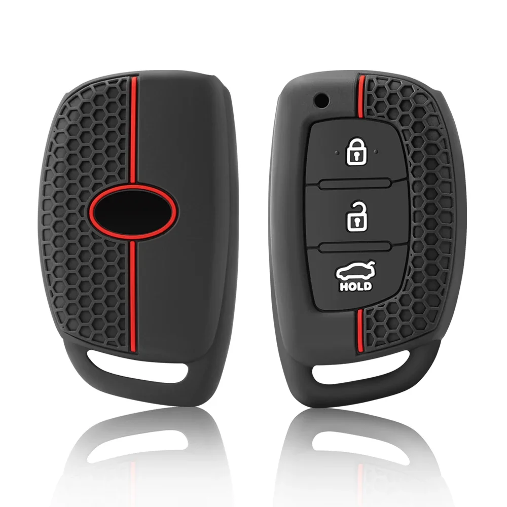 Fashion Silicone Car Key Cover Case for Hyundai Ix35 Ix45 I10 I30 I40 Tucson Santa Fe Rena Sonata Elantra Creta