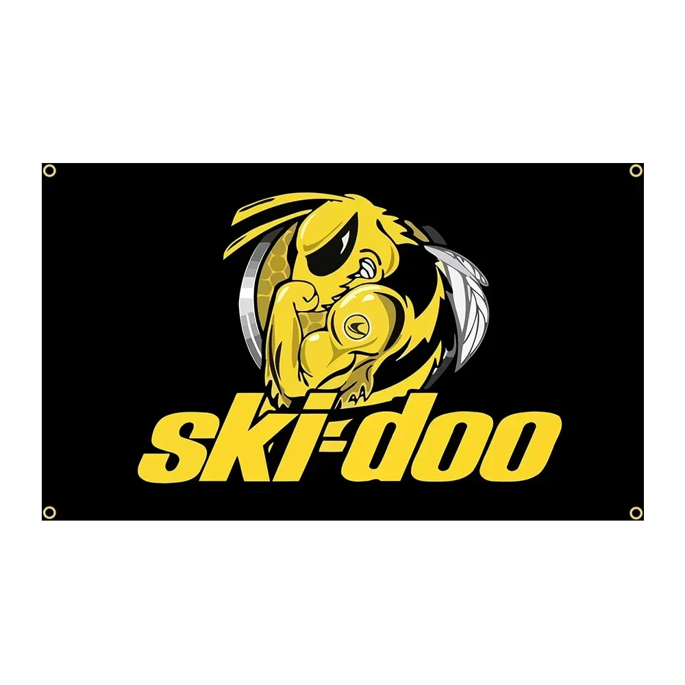 3X5FT Flag Team SkiDoos Killer Bee Snowmobile Flag Banner Decoration  3x5 ft banner flag decoration bannerB