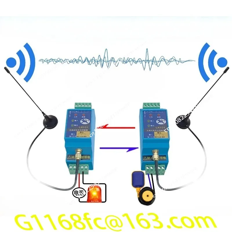 LR101 Complete Set (host+antenna+power Supply)5 Kilometers/1 Channel/with Power Adapter Switch Wireless Transmission Module part