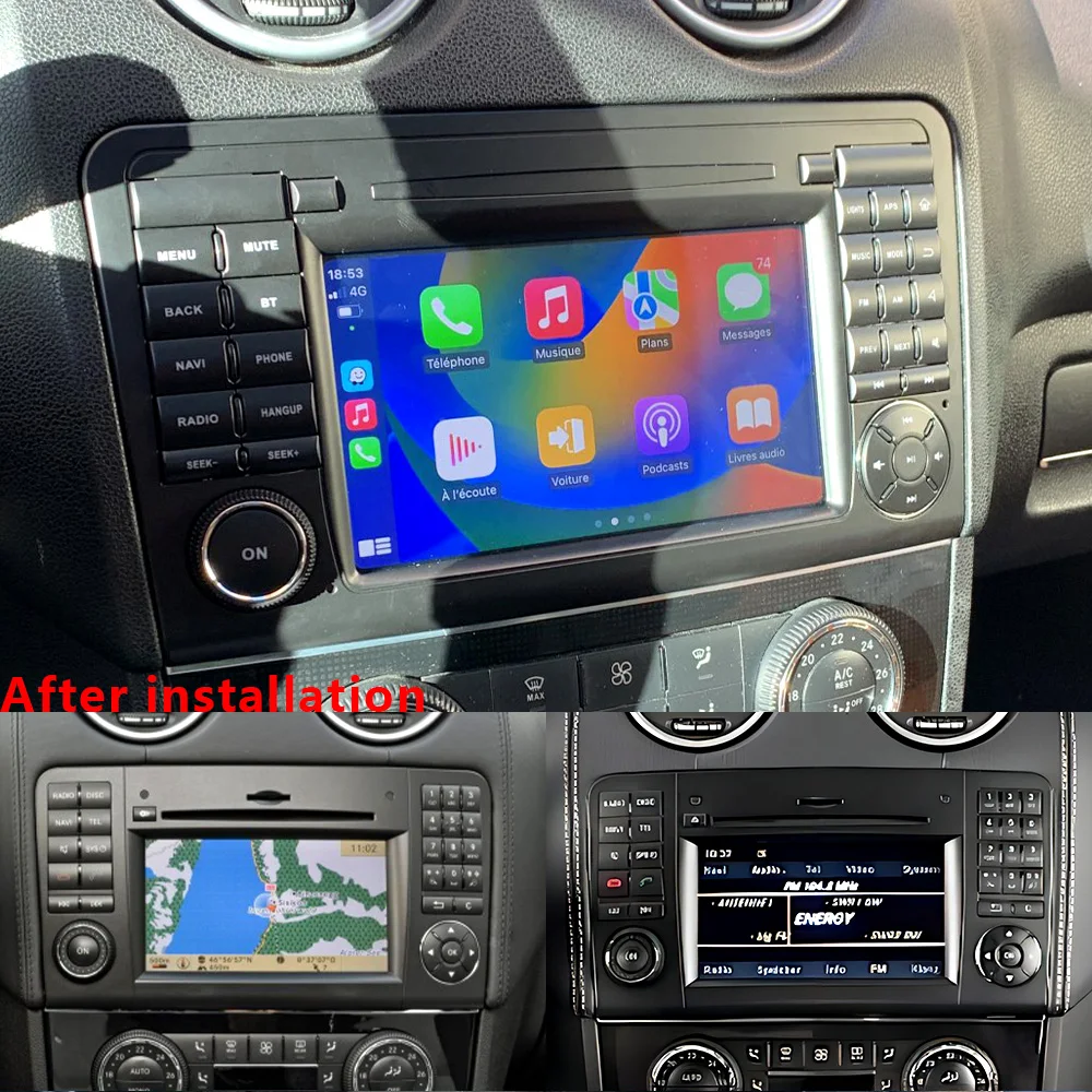 CHSTEK Android 13 Car Radio For Mercedes Benz ML GL W164 X164 ML350 ML300 GL500 ML320 ML280 Carplay GPS Navigation WIFI 4G Aduio