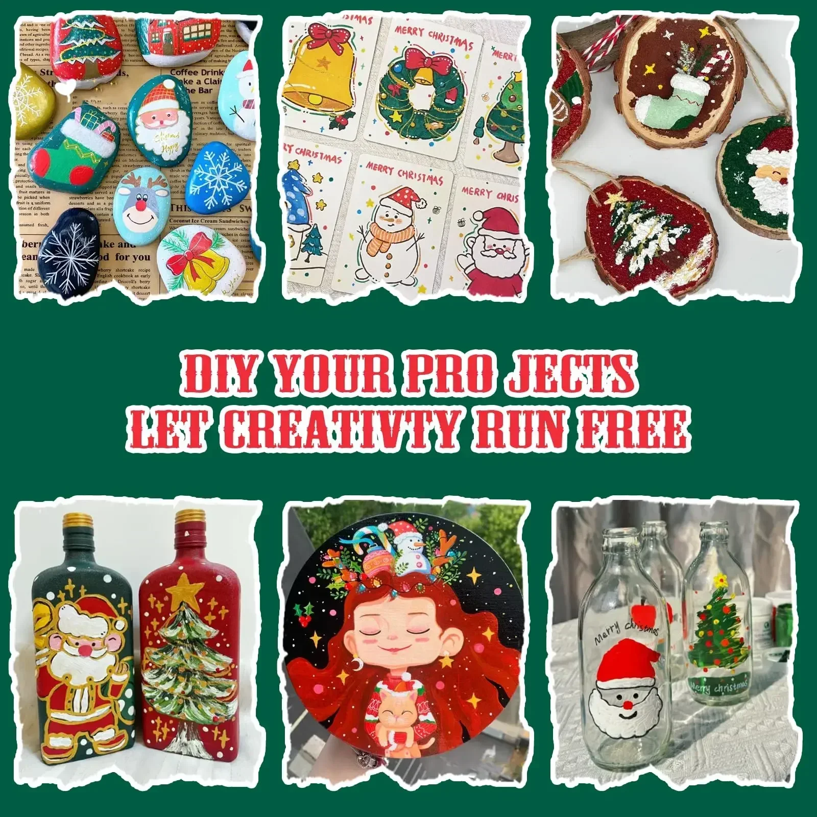 12/120 Colors Paint Markers, Brush Acrylic Paint Pens for Art Supplies Fabric Paint Stone Glass Ceramic Wood Rock Christmas Card image 5