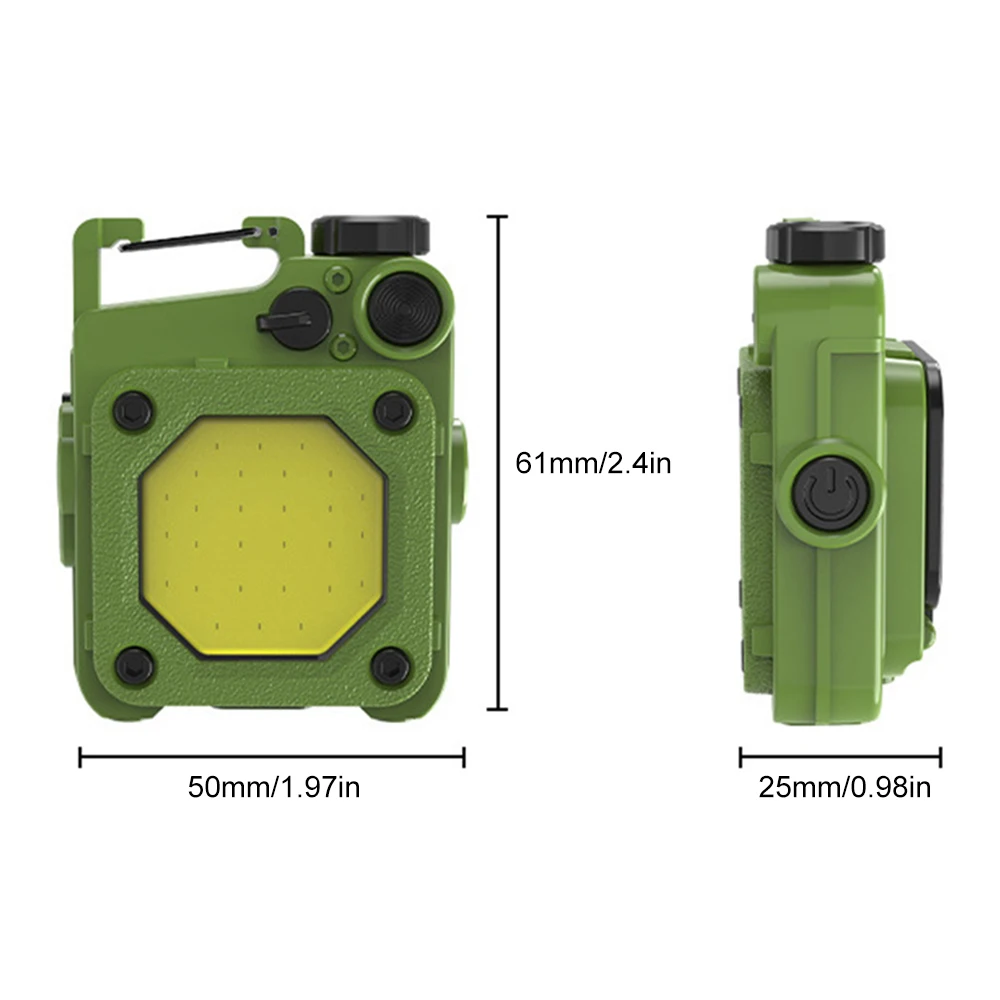 Mini LED Flashlight Rechargeable Camping Lamp Portable Work Light Pocket Lamp Magnetic Repair Light Waterproof Emergency Lamp