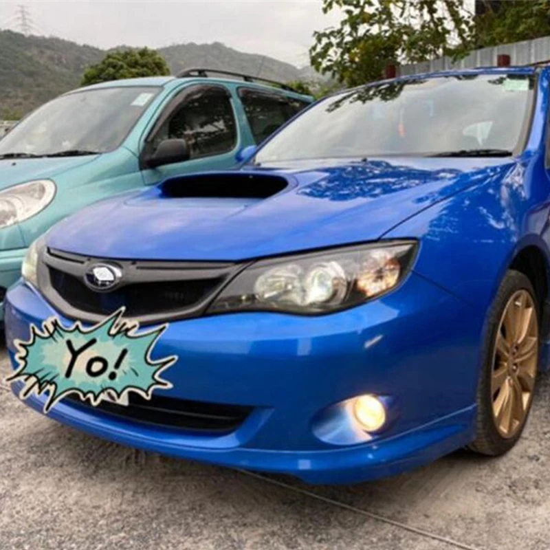 For Front Bumper Racing Grills Subaru Impreza WRX-STI Real Carbon Fibe Grille CAR Decorative Cover Accessories 2008 2009 2010