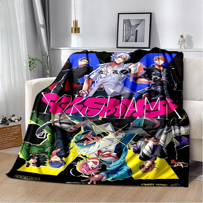 Anime - Hypnosis Microphone, Home Office Leisure Sofa Blanket, Multi functional Travel Portable Warm Blanket Gift Blanket