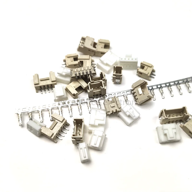 10Sets HY2.0 Connector 2.0mm Vertical / Horizontal SMD Pin Header 2/3/4/5/6/7/8P ( Plug Male + Female + Terminal ) Kit