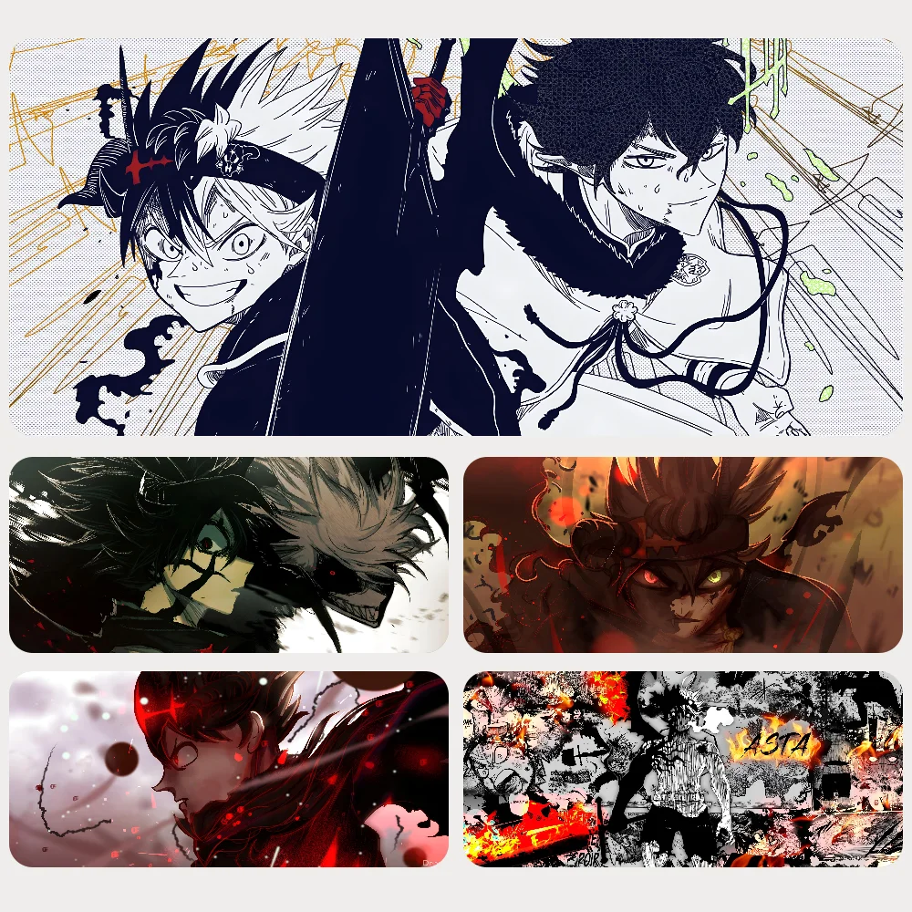 

Hot Anime Cool Boy Black Clover Mousepad Mouse Mat Desk Mat With Pad Gaming Accessories Prime Gaming XXL Keyboard Pad Padding M