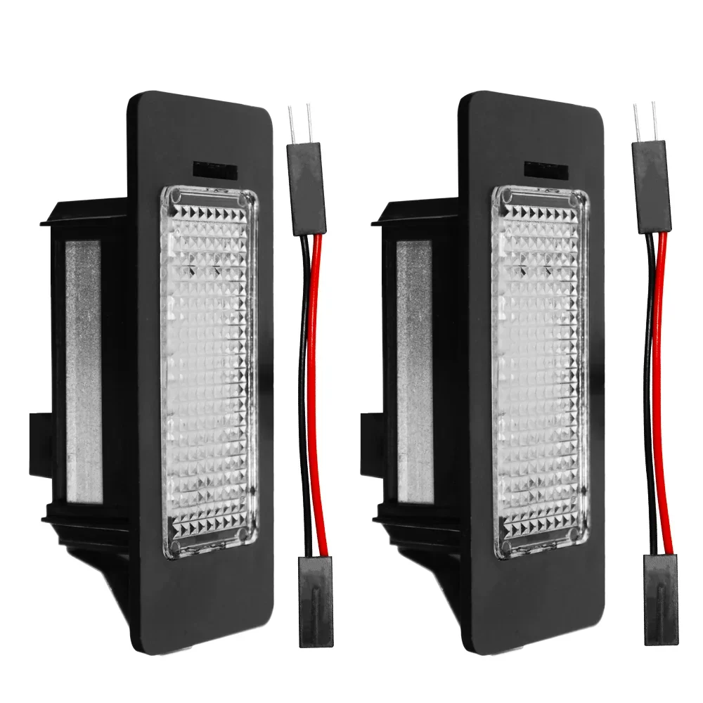لأودي A1 A4 B8 A5 S5 A6 S6 A7 Q5 TT TTS 2D 12V LED RBG ضوء ملون أضواء لوحة ترخيص السيارة الخلفية إكسسوارات مضيئة #1