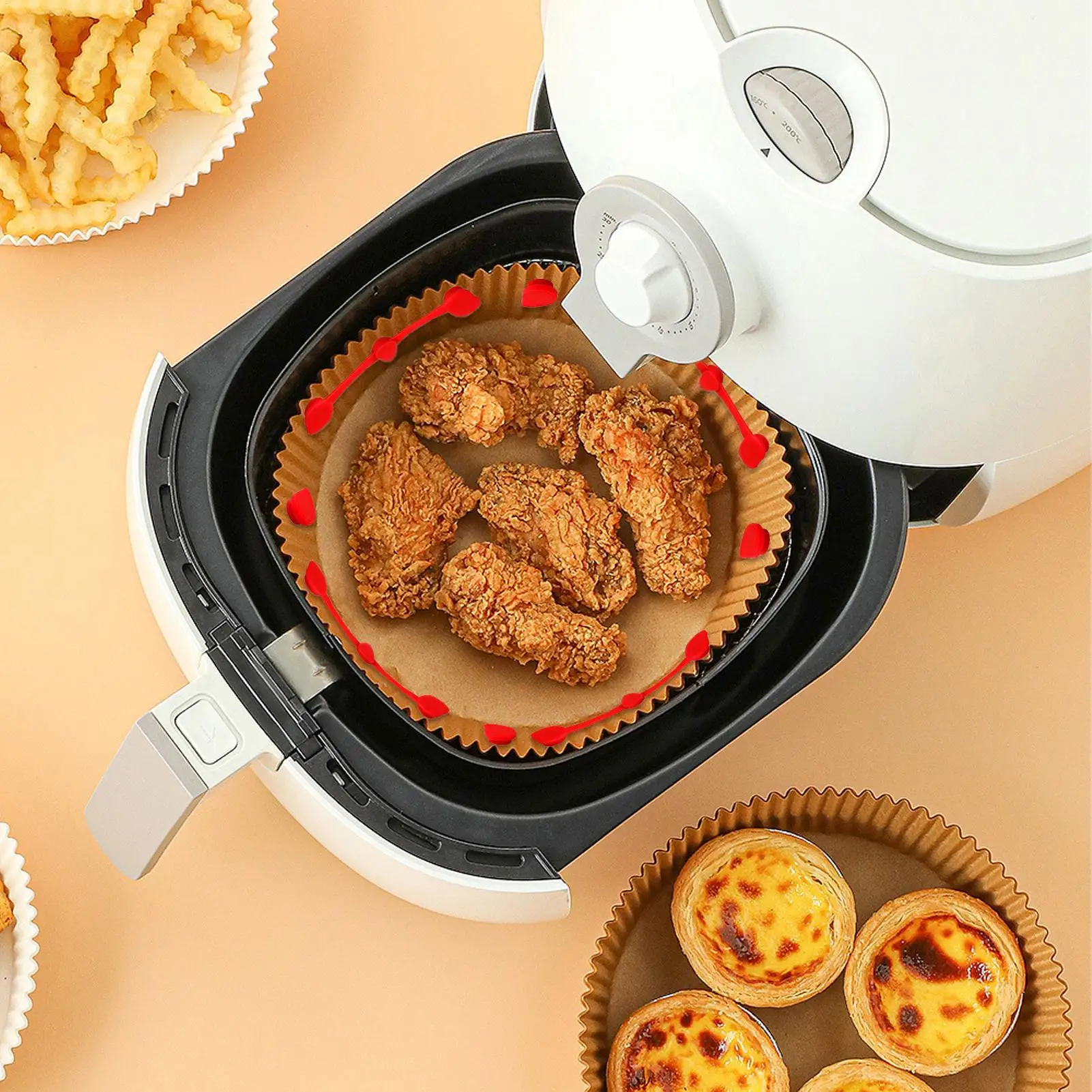 Air Fryer Magnet Silicone Buckle 12 Pieces Magnetic Silicone Buckle Safely Lock For Lunch Prep Family Dinner College Dorm Quick