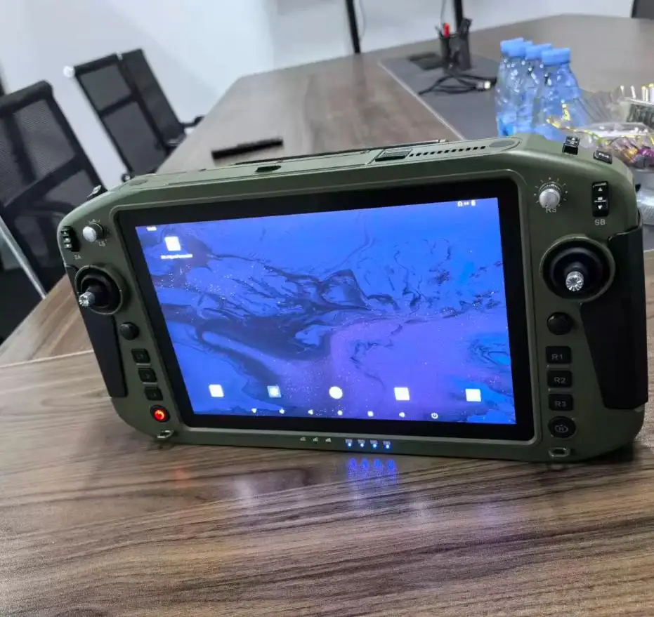 

All-in-One Ground Unit Fiber Optic Remote Control and Display Integrated Controller Mavlink/CRSF FPV Drone Control Remote