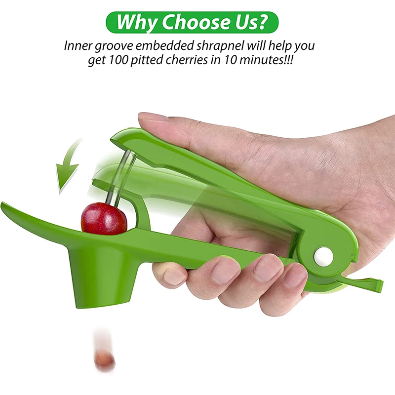 Cherry Pitter Stainless Steel Cherry Corer Pitter Tool with Hand-held Push Pit Cherry with Ease For Making Cherry Jam YY111