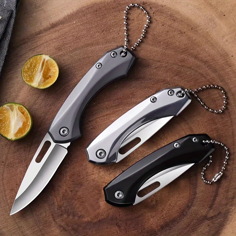 Stainless steel fruit knife folding portable knife sharp high hardness mini carry outdoor knife