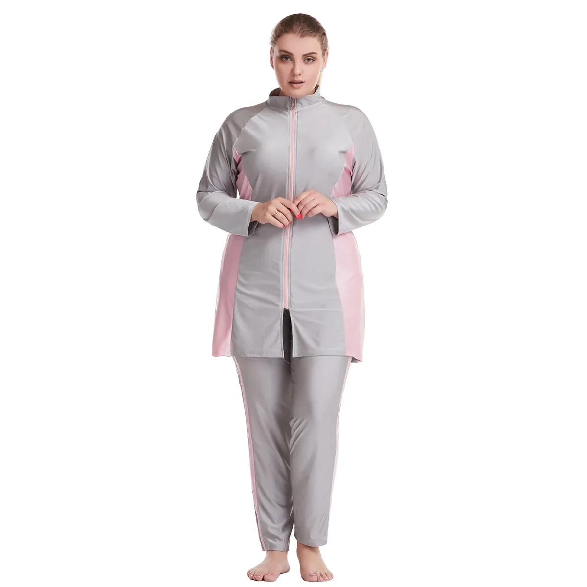 Мусульманский купальник 6XL, женский купальник Burkini, комплект из 3 предметов, женский купальный костюм