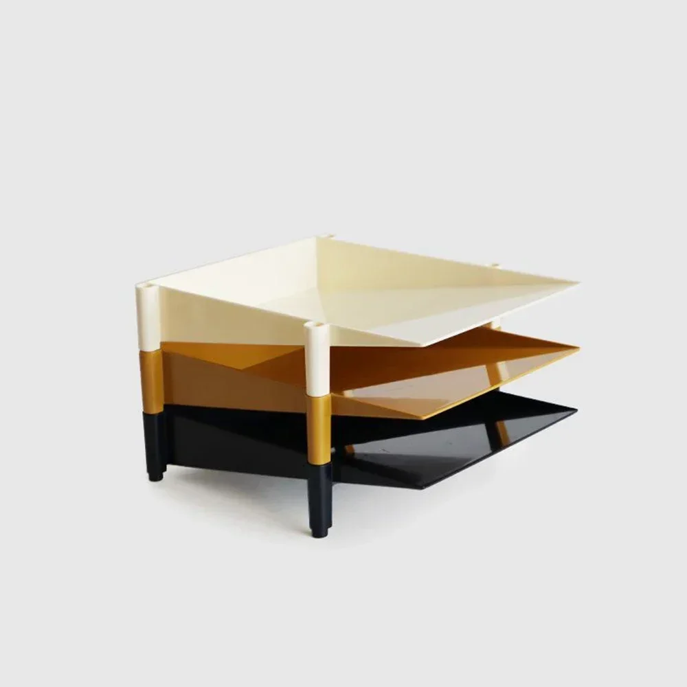 Multilayer Stackable Desktop Storage Rack Letter Shelf Rack Tray File Organizer for Work Mail Files Magazines Cosmetic Storage