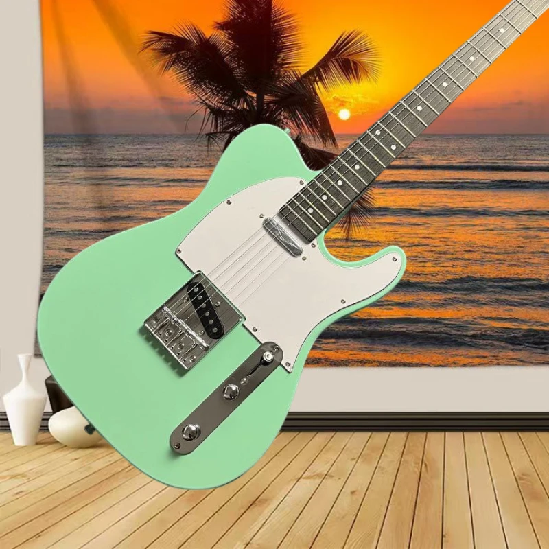 Green TLE Alder Body Maple Fingerboard Gift Free Delivery Electric Guitar view 2