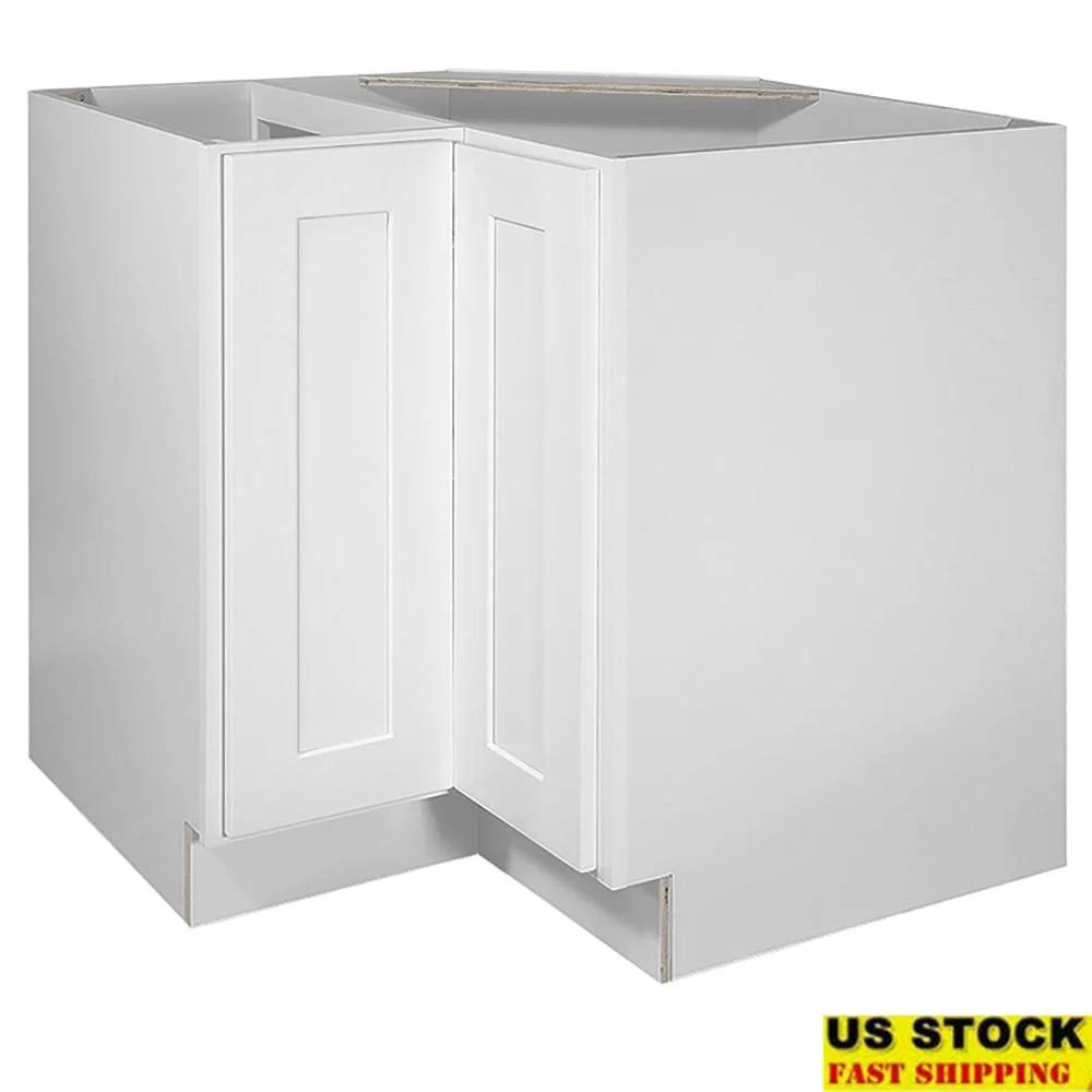 

Угловой шкаф Lazy Susan из цельного дерева, кухонное основание, 36x24x34,5 дюйма, регулируемые петли с мягким закрыванием, монтажные детали в комплекте, прочный