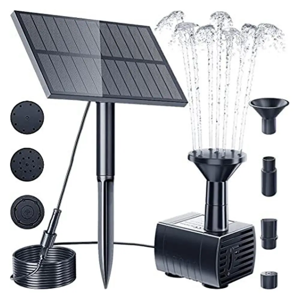5W5V Solar Water Pump Garden Decoration With Plug-in Solar Panel Fountain 180L/h Solar Water Pump Garden Pond Fountain