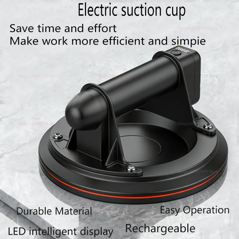 200kg Electric Vacuum Suction Cup Bearing Capacity Heavy Duty Vacuum Lifter for Granite Tile Glass Manual Lifting Powerfu