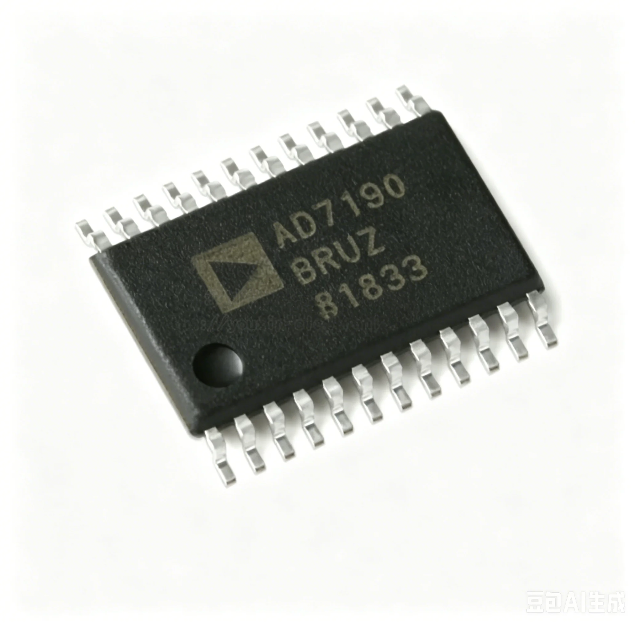 Original AD7190BRUZ-REEL Low Noise Low Power 24-bit Sigma Delta Converter Chip