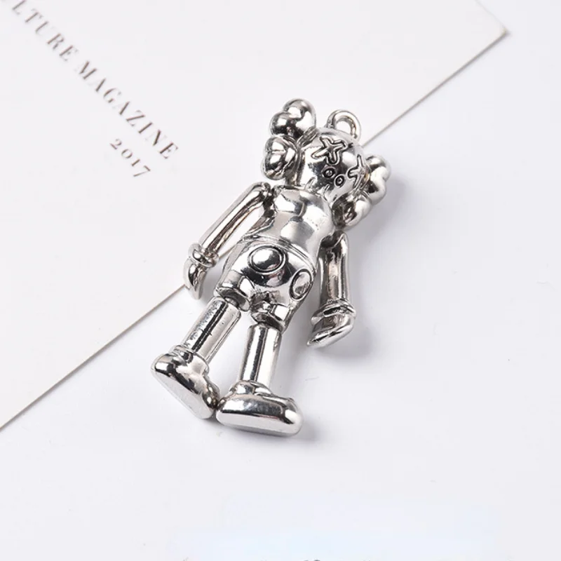 Hip Hop Neutral charms Violent Bear Single Pendant Personality DIY Necklace Bracelet pendant Sweater Chain Beads Dropshipping