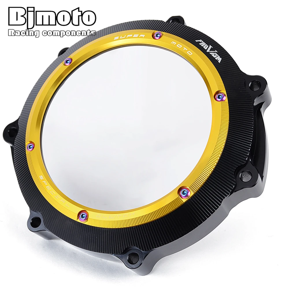 YZ450F WR450F CNC Engine Clear Clutch Cover ProtectorFor Yamaha YZ450F WR450F YZ WR 450F 2003-2015 2014 2013 2012 2011 2010