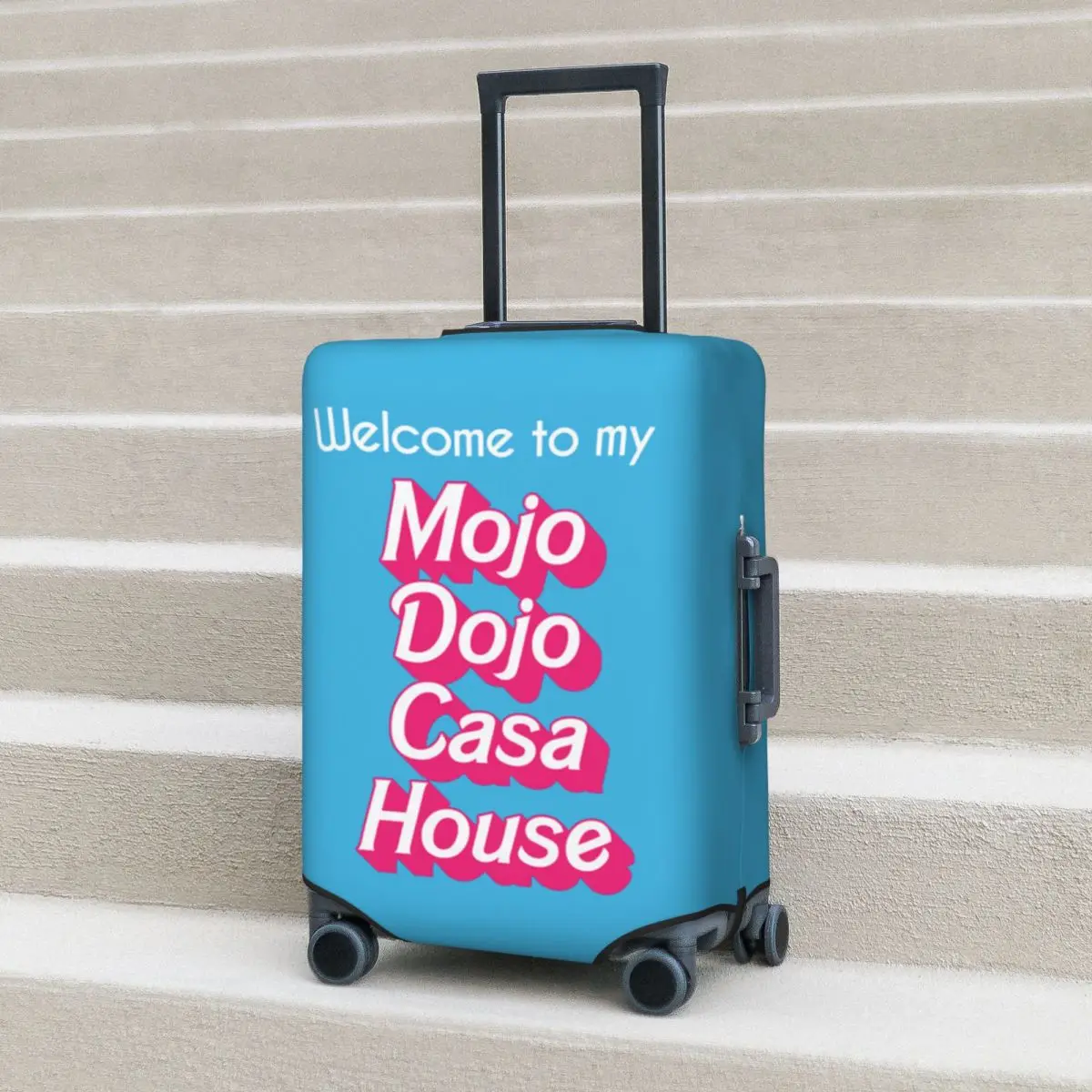 غطاء حقيبة Mojo Dojo Casa House لحماية أمتعة السفر المرنة مقاس 18-32 بوصة