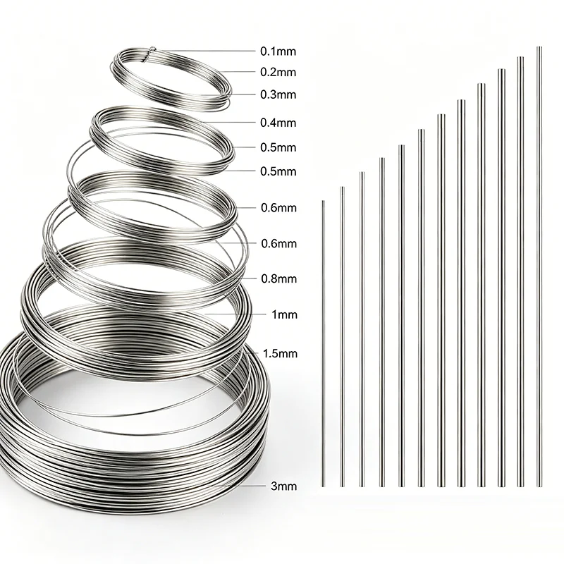 304 Stainless Steel Soft/hard Steel Wire 0.1/0.2/0.3/0.4/0.5/0.6/0.8/1/1.5/2/2.5/3mm Single Strand Steel Wire