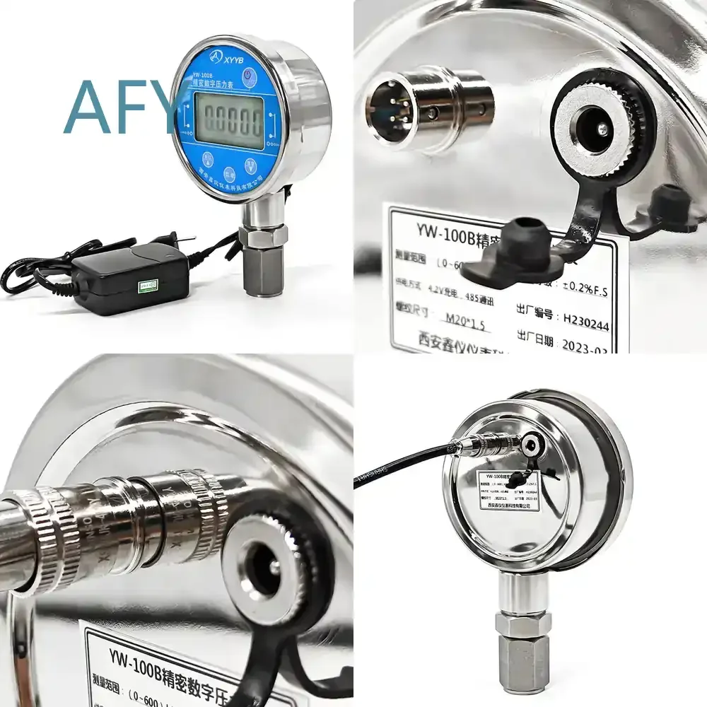 Brand New 485 Digital Pressure Gauge YW-100B for Industrial Automation for PLC for Pressure Monitoring for HVAC for Water