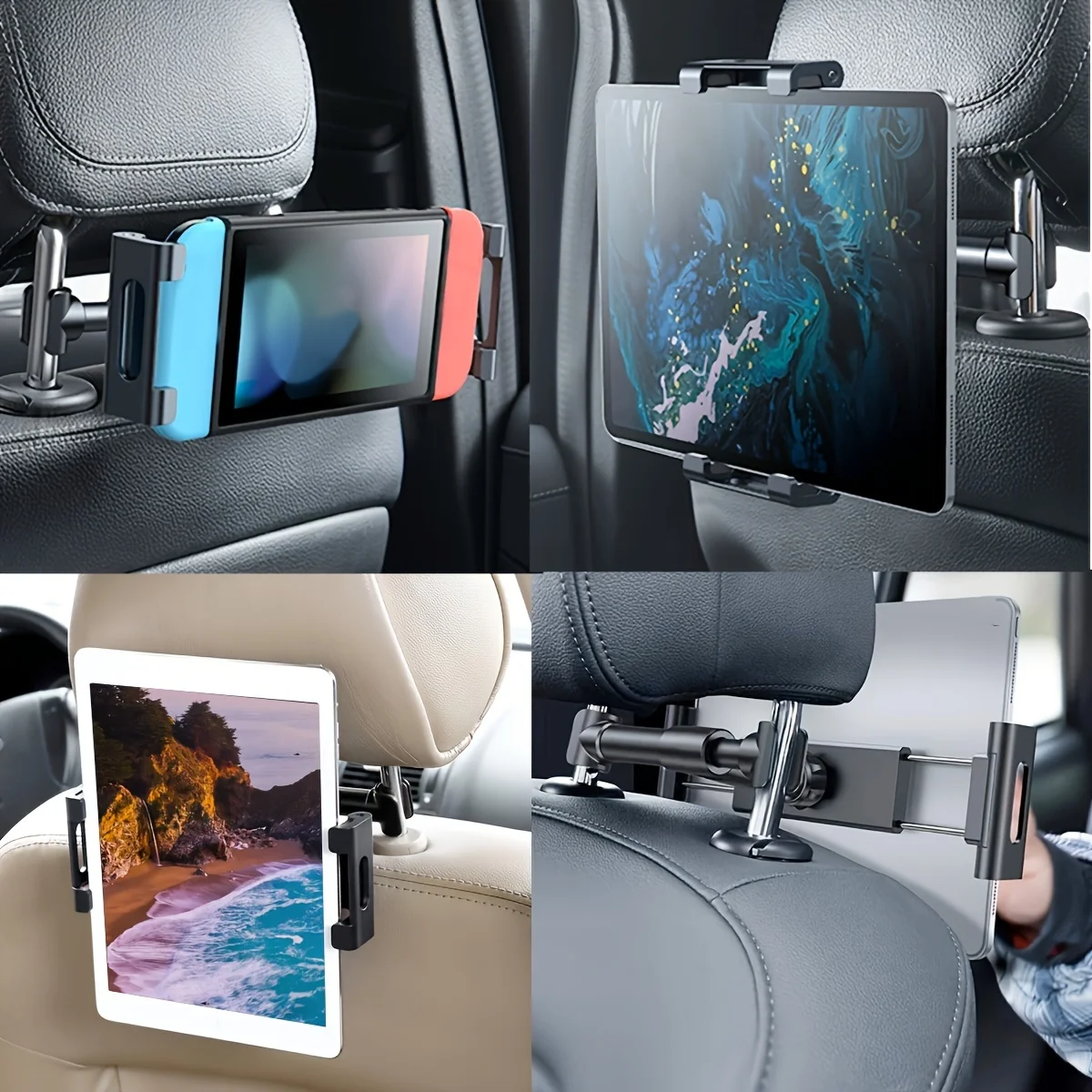 Universal Auto Tablet Halter Rücksitz Kopfstützen halterung für iPad Air Mini Pro 4-13 Zoll 360 Rotation Heck kissen Telefon Klemm ständer