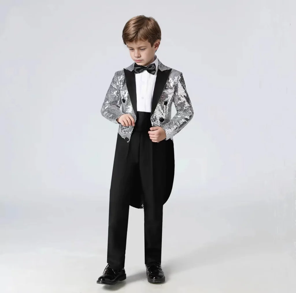 Boy Suit Colorful Blazer Pant Sets 2 Piece Handsome Birthday Dress  Prom Evening Party Stage Performance Costumes High Quality