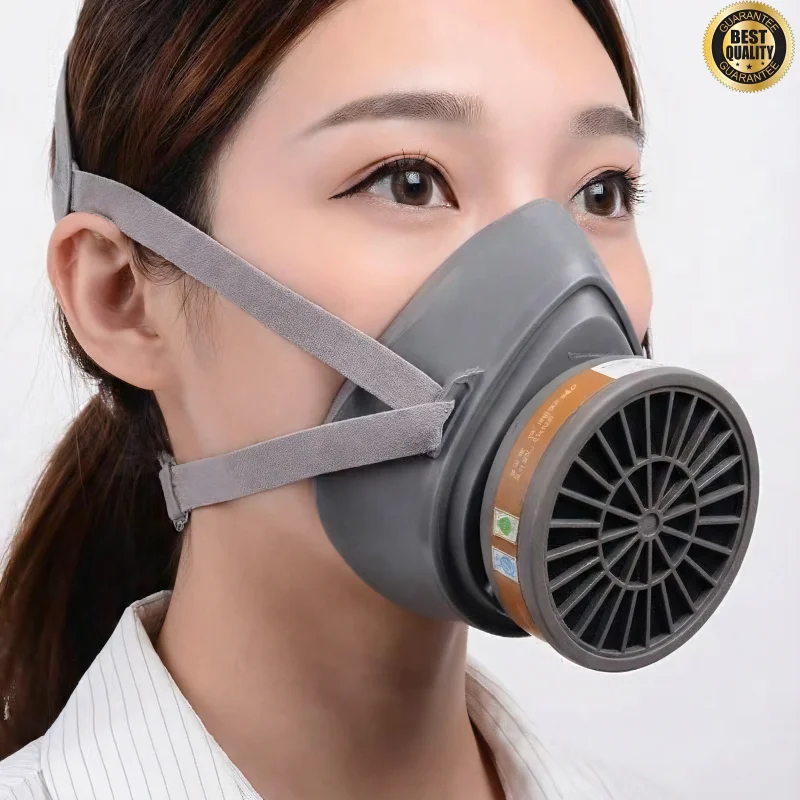 Anti Smoke Protective Mask With Activated Carbon Filter Respirator Paint Welding Chemicals Toxic Gases