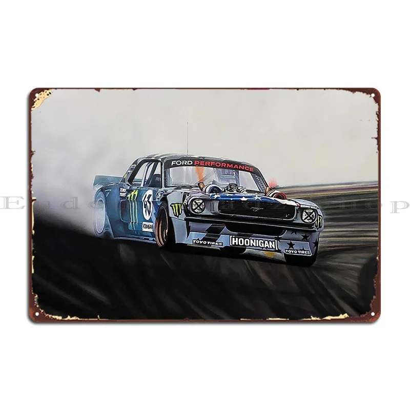 Hoonicorn Drift Car Ii металлическая фотография, домашний клубный оловянный плакат