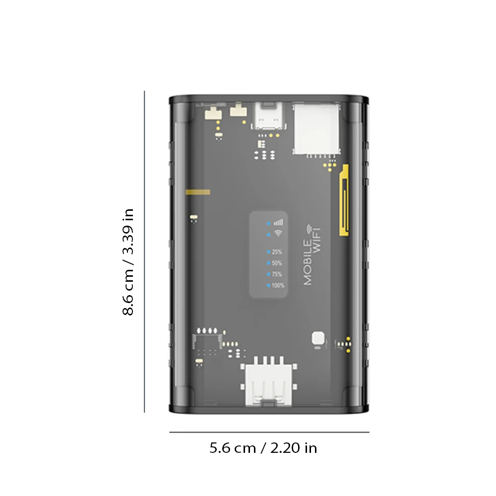 TIANJIE MF305 4G MiFi Router 5000mAh Long-Lasting Battery 150Mbps High-Speed Internet Portable WiFi Hotspot with Mesh for Travel