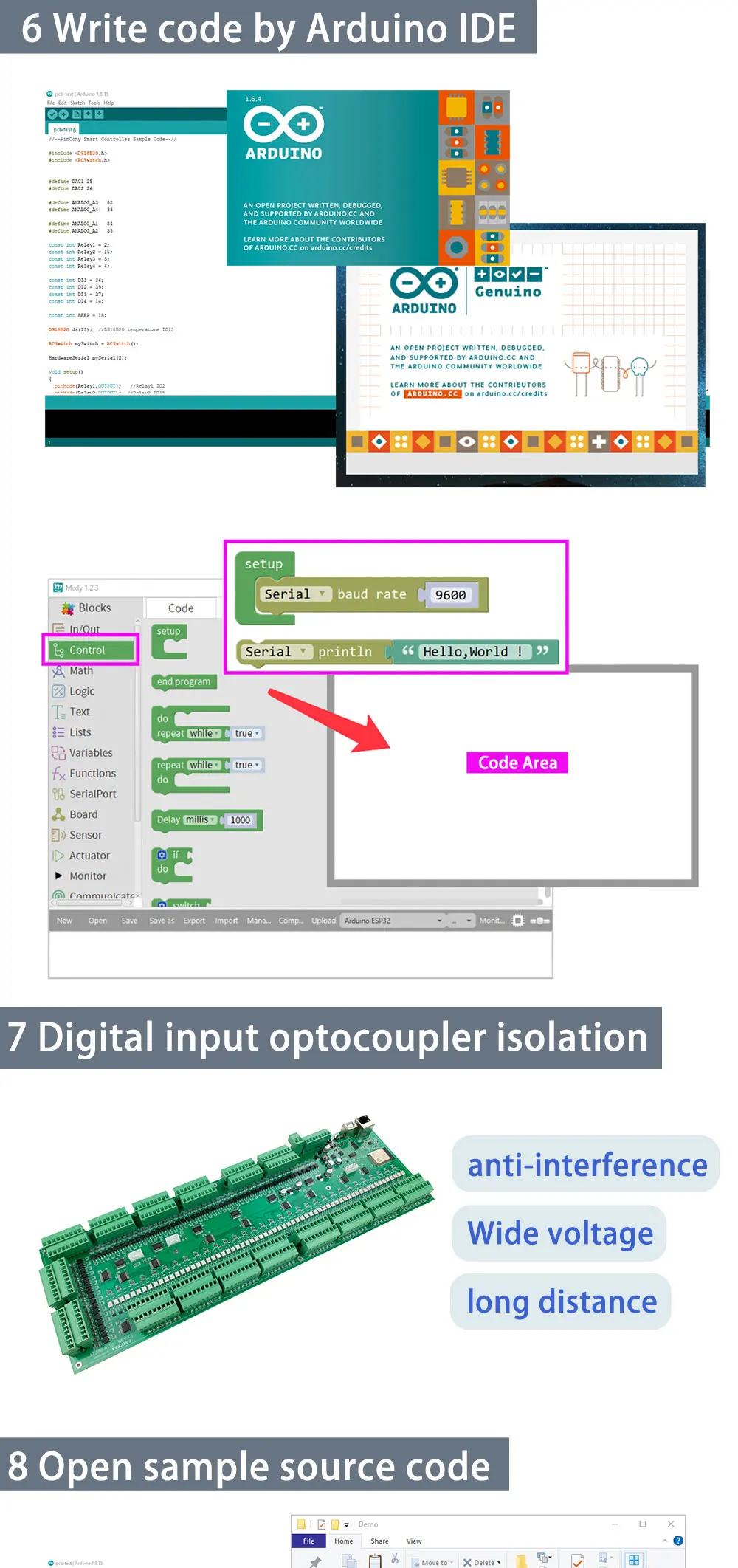 KC868-A128 Ethernet ESP32 128DI + 128DO MOSFET, placa automática, interruptor Wifi, asistente de ESPHome, Tasmota