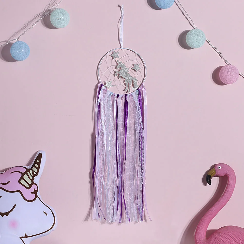 

Dreamcatcher Hanging Decor Unicorn Style Wall Pendant For Home Wedding Party Decoration Premium Material Long Lasting