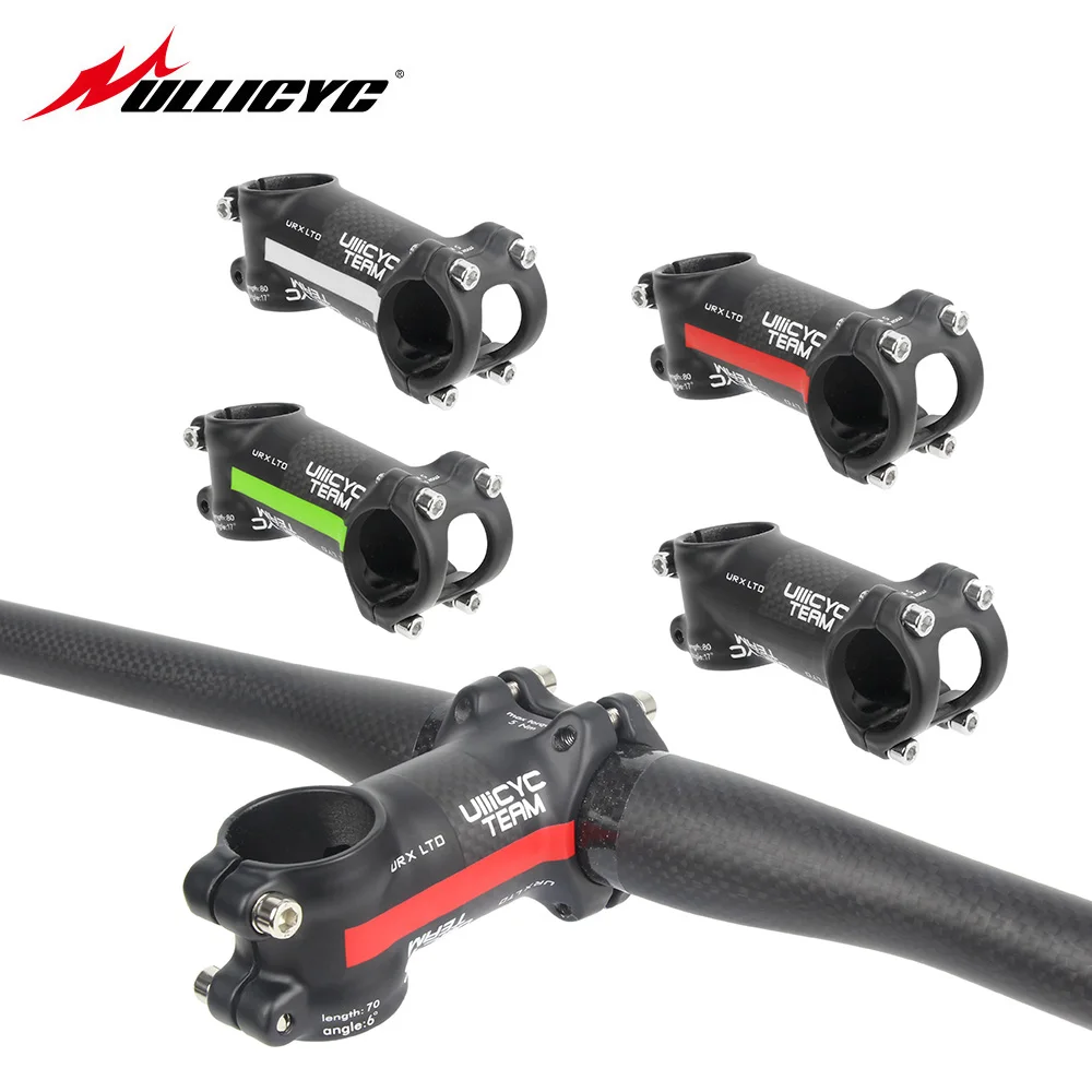 

Ullicyc Aluminum Alloy & Carbon Bicycle Road Bike Lightweight MTB Stem / Carbon 6°/17° Stem 31.8 *60/70/80/90/100/110/mm LG