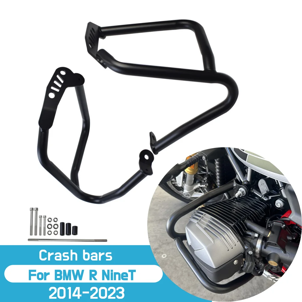 

Для BMW R nineT 2014-2023 Nine T Urban G/S Crash Bars Защита двигателя Рамка Ползунки Бампер Защита от падения Аксессуары для мотоциклов