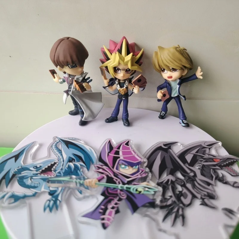 Hot Origina Re-Ment Blind Box Yu-Gi-Oh! Kolekcja figurek Duel Monsters, 6 sztuk, pełny zestaw, anime, kolekcjonerskie mini figurki, zabawki, prezent