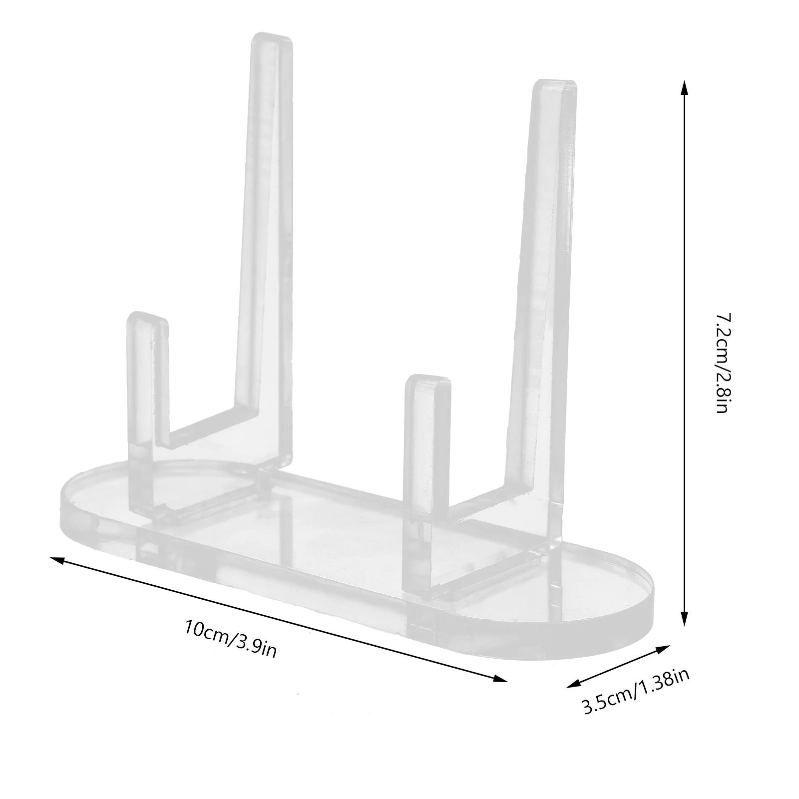 Transparent Acrylic Desktop Vinyl Record Stand Stable Holder Clear Display Shelf for Vinyl Collection