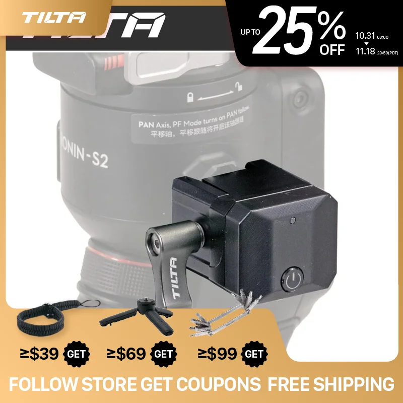 TILTA TGA-WCR Wireless Control Receiver Module Compatible with the DJI RS2 RS3 Pro RS4 Pro RS5