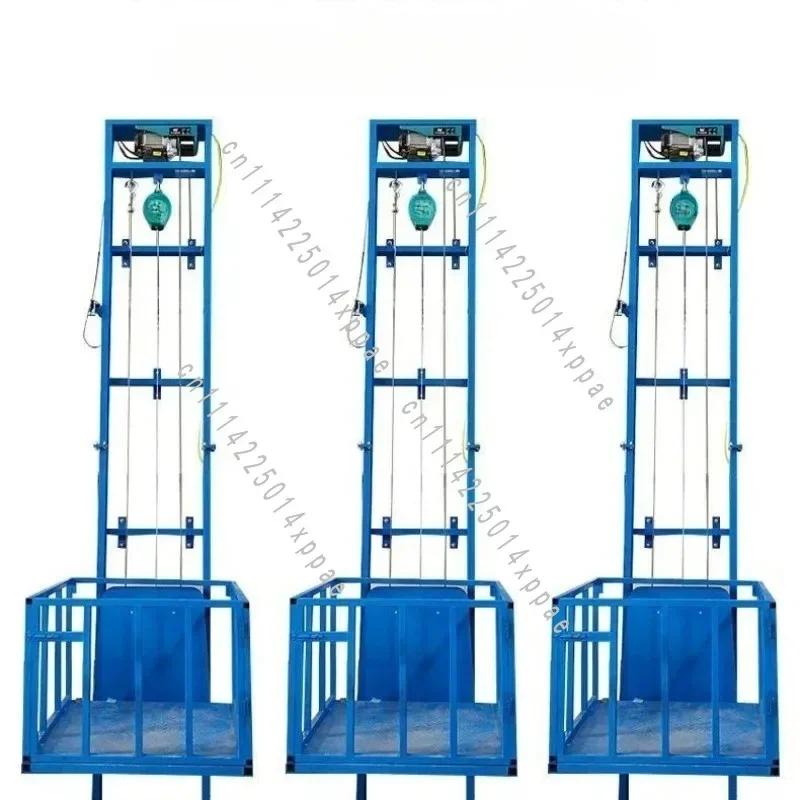 Indoor Warehouse Retail Lift Freight Elevator 500kg Electric Hydraulic Aluminum Construction Drywall Panel Hoist