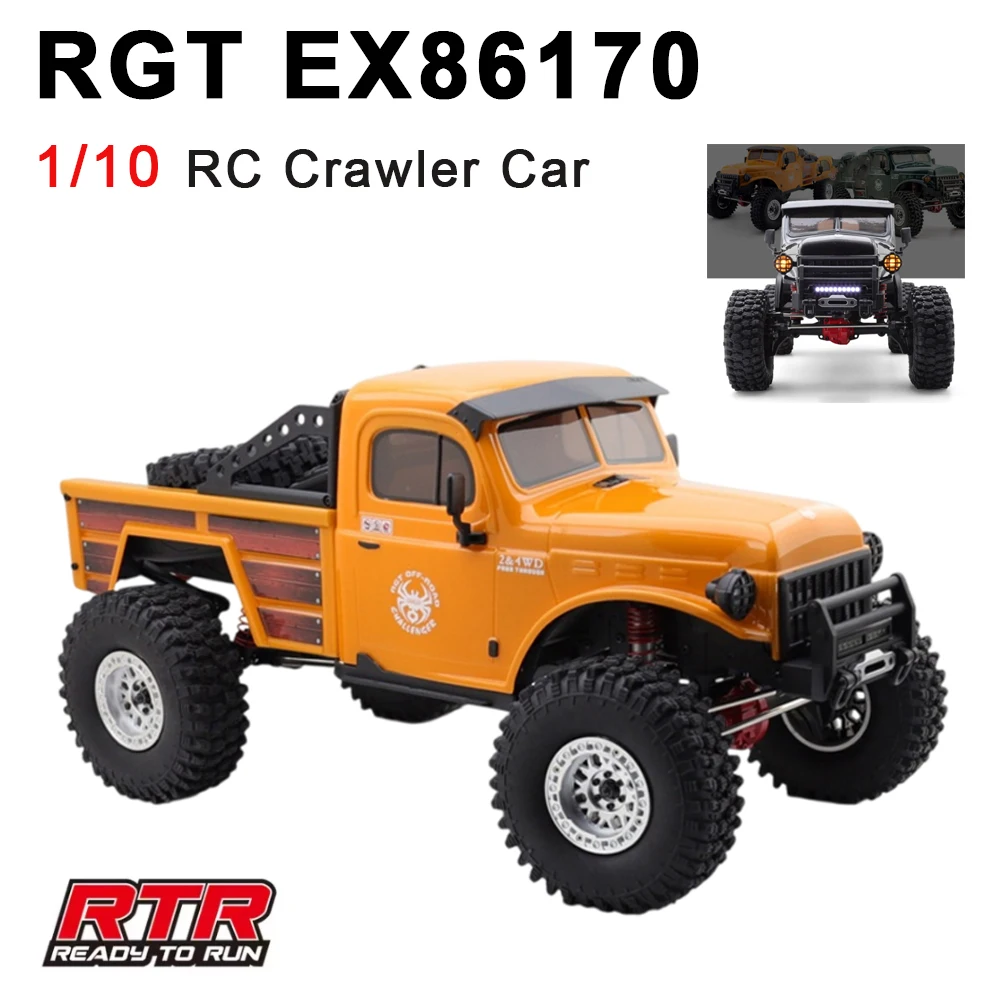 

1/10 RGT EX86170 Challenger 2.4G 4WD RTR RC Гусеничный автомобиль Электрический пульт дистанционного управления Rock Buggy Внедорожник Автомобили без аккумулятора