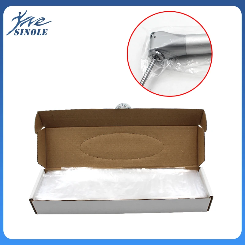 

500Pcs/Box Dental Disposable Endoscope Protective Film Sleeve Intraoral Camera Sheath Light Guide Rod Protective Film Sheath