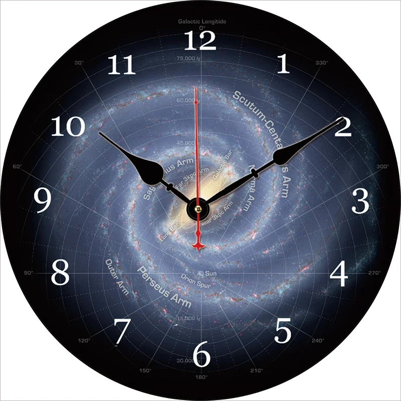 Cosmic Vortex Whirlpool Kitchen Round Wall Clock Large Dinning Restaurant Cafe Decor Wall Clock Silent Non-Ticking Nice For Gift