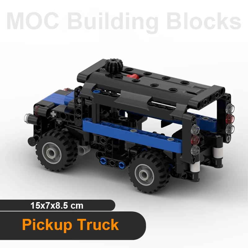 Transport Fahrzeug Bausteine Lose Teile Lkw Modell MOC Ziegel Modifizierte Lenkung Auto Kinder DIY Technologie Montage Spielzeug