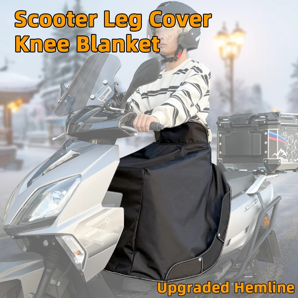 

Наколенное одеяло для скутеров, электрический велосипед, зимний ветрозащитный теплый фартук для Vespa, одеяло для ног Yamaha