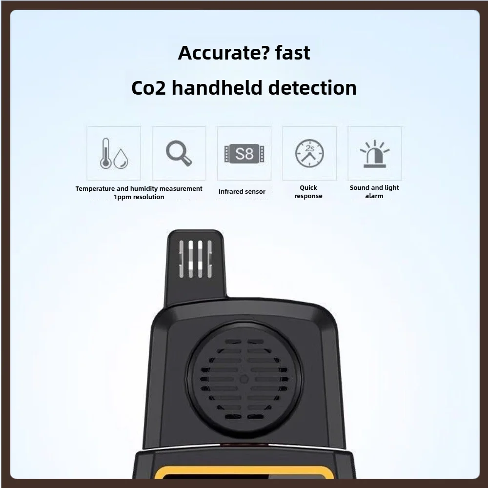 Hot Sell NDWAY SW-723 Carbon Dioxide Concentration Digital Display Alarm Formaldehyde Air Quality Gas Professional Det