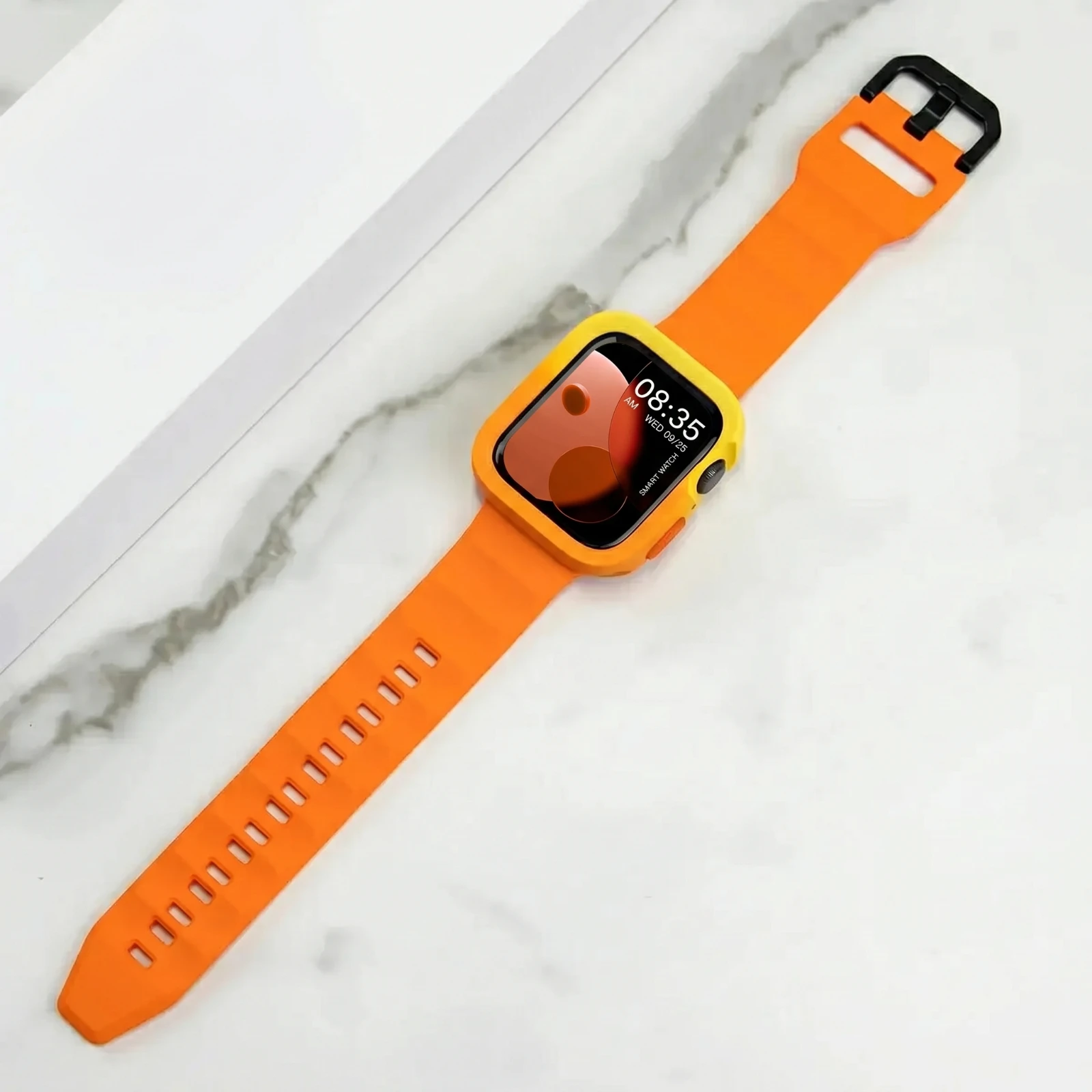 Silicone Band For Apple Watch Series 10 46mm 42mm Strap 44mm 45mm 40mm 41mm Sport Bracelet iwatch 8 7 6 5 4 3 SE 9 Ultra 2 49mm