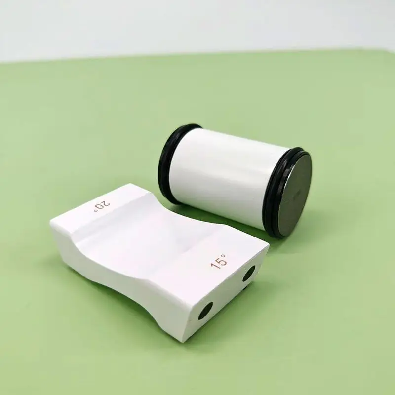 Two-angle Roller Knife Sharpener, White 15°/20° Fixed Angle Knife Sharpener, Kitchen Knife Sharpening System Diamond Whetstone