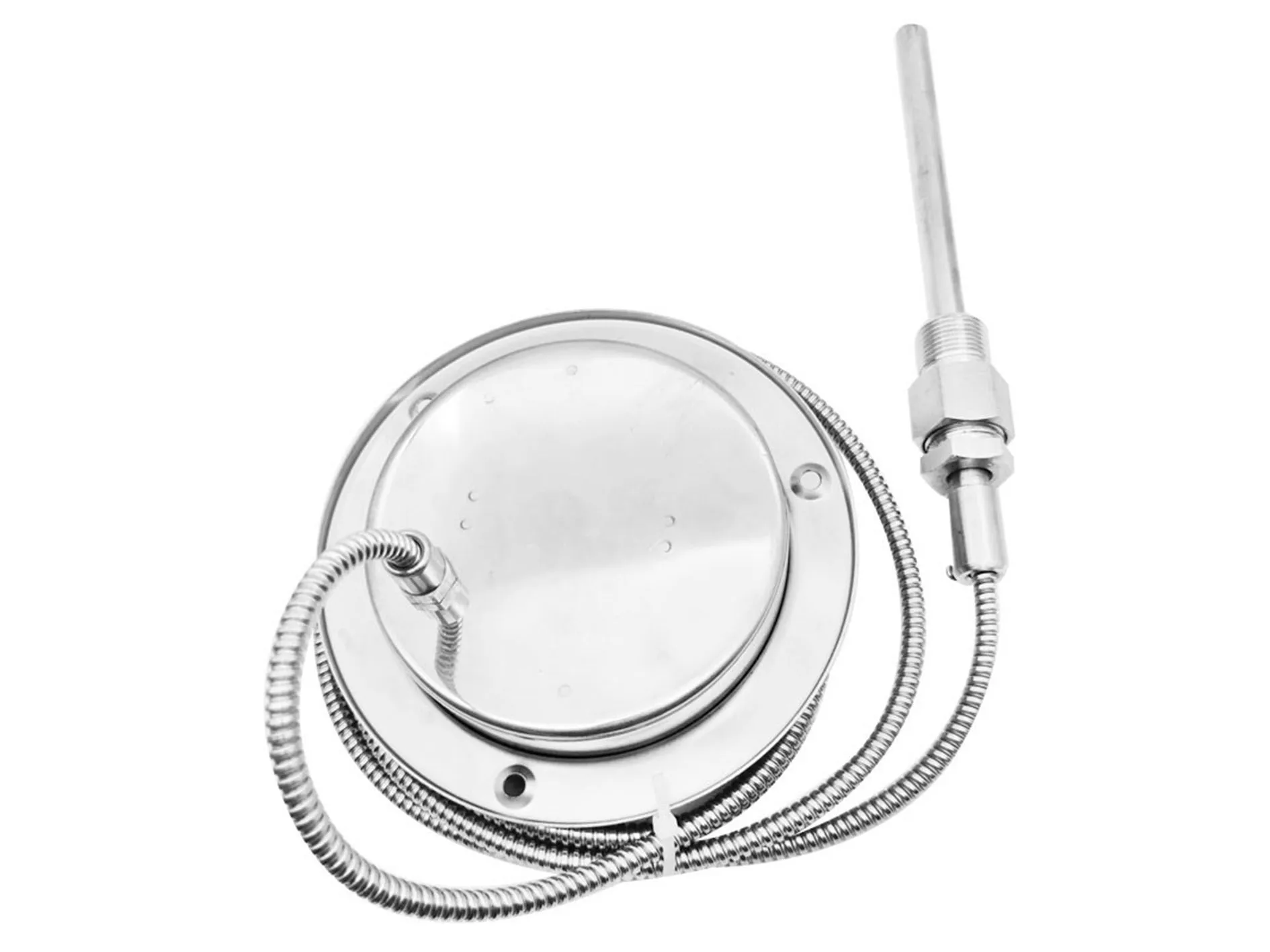 เครื่องวัดอุณหภูมิแบบหมุนได้3เมตรเครื่องวัดอุณหภูมิแบบเส้นเลือดฝอยในอุตสาหกรรมทำจากสเตนเลสสตีล0-500cc