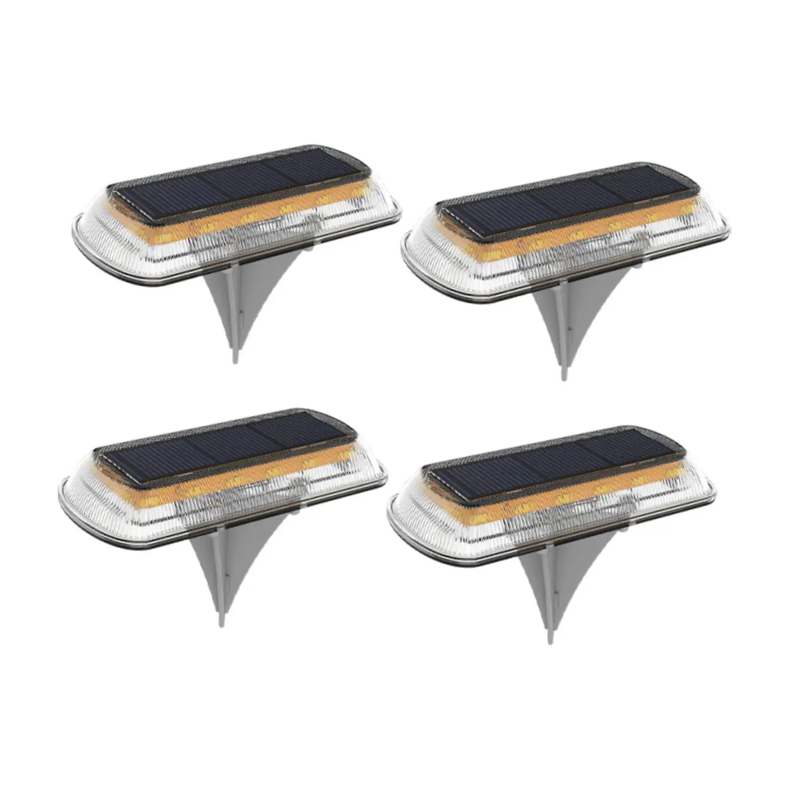 4 peças luzes de entrada solar doca marinha à prova dwaterproof água varanda acessórios ao ar livre paisagem caminho ao ar livre led luzes de deck solar